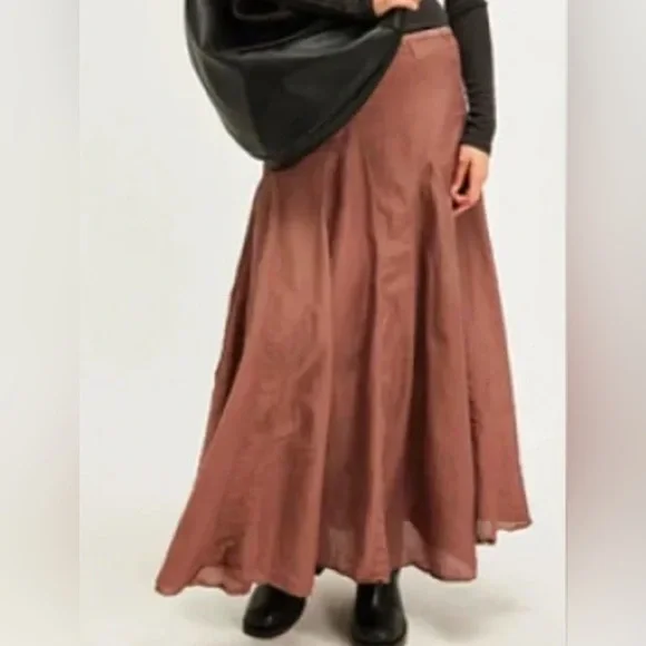 CP Shades Lily Cotton Silk Maxi Skirt - Picture 13 of 16